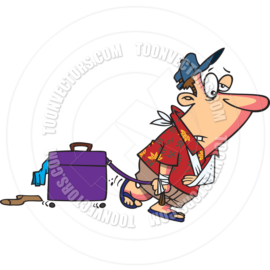 940x940 Cartoon Vacation Hangover By Ron Leishman Toon Vectors Eps