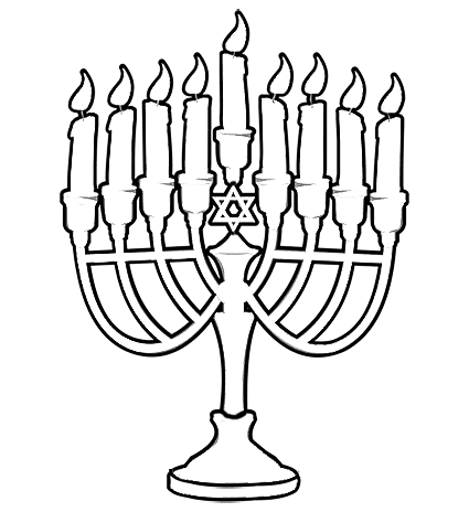 425x464 Smile Will Save The Day Hanukkah Coloring Pages