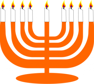 300x271 Simple Menorah For Hanukkah With Clip Art Download