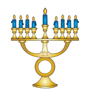 300x300 Christmas Menorah Clipart
