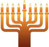 170x164 Stock Photo Of Burning Hanukkah Candles In A Menorah On Black