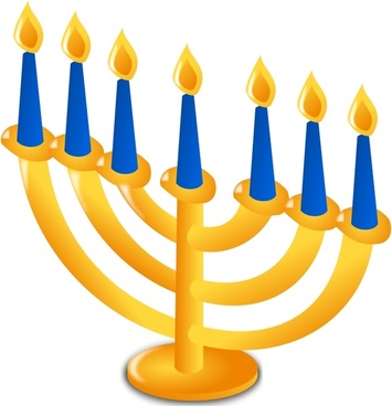 355x368 Vector Hanukkah Menorah Free Vector Download (12 Free Vector)