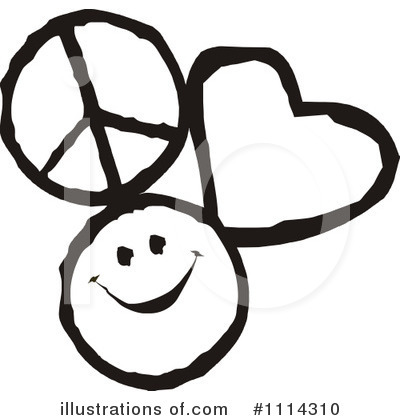 400x420 Peace Love Happiness Clipart
