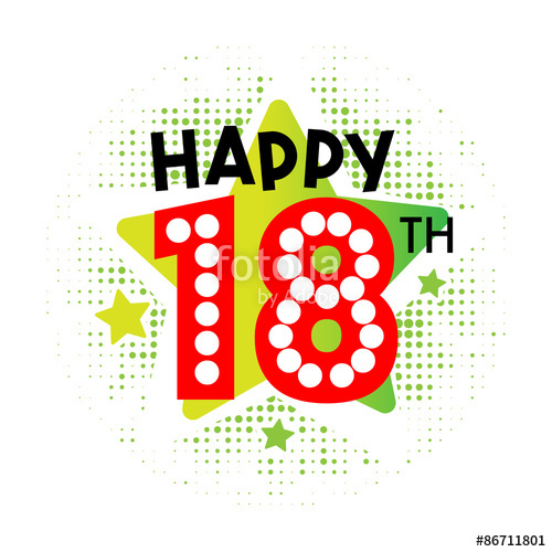 500x500 Happy 18th Birthday Stock Image And Royalty Free Vector Files