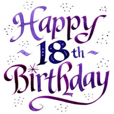 400x400 Happy 18th Birthday Clipart Collection