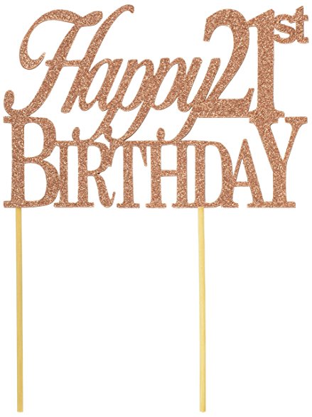 439x587 All About Details Copper Happy 21st Birthday Cake