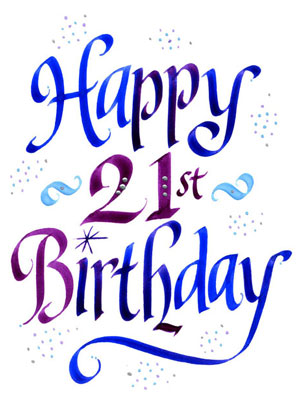 300x406 21st Birthday Clip Art