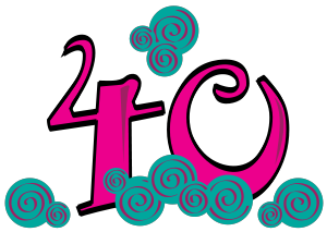 300x213 40th Birthday Clipart