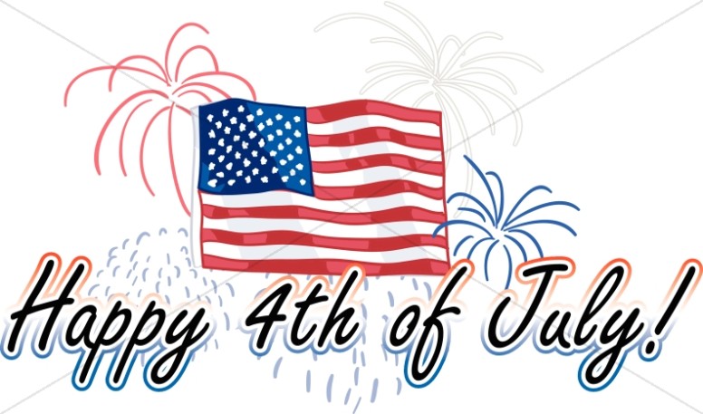 776x457 Stars And Stripes Happy 4th Of July Wordart Independence Day