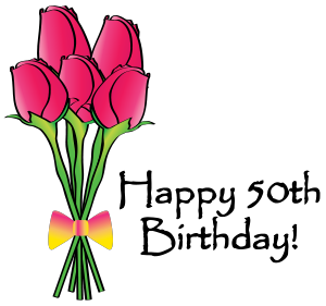 300x281 Happy 50 Birthday Clipart