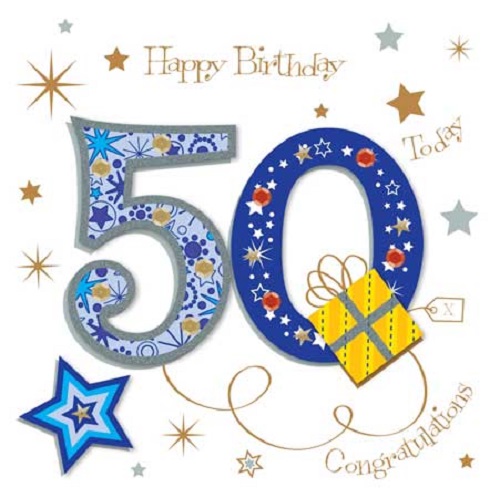 500x498 Happy 50th Birthday Greeting Card By Talking Pictures Cards