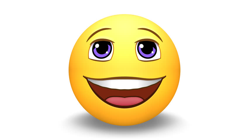 852x480 Emoji Loop. Happy, Love, Laugh, Wow, Neutral, Sad,gry.