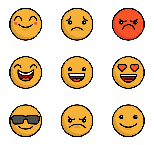 600x564 Smiley Icons