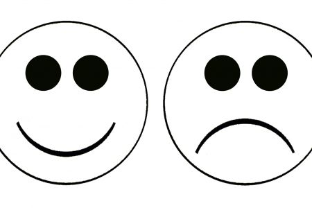 450x300 Happy Face Sad Face Clip Art