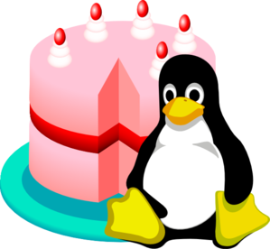 299x276 Happy Birthday Linux Clip Art