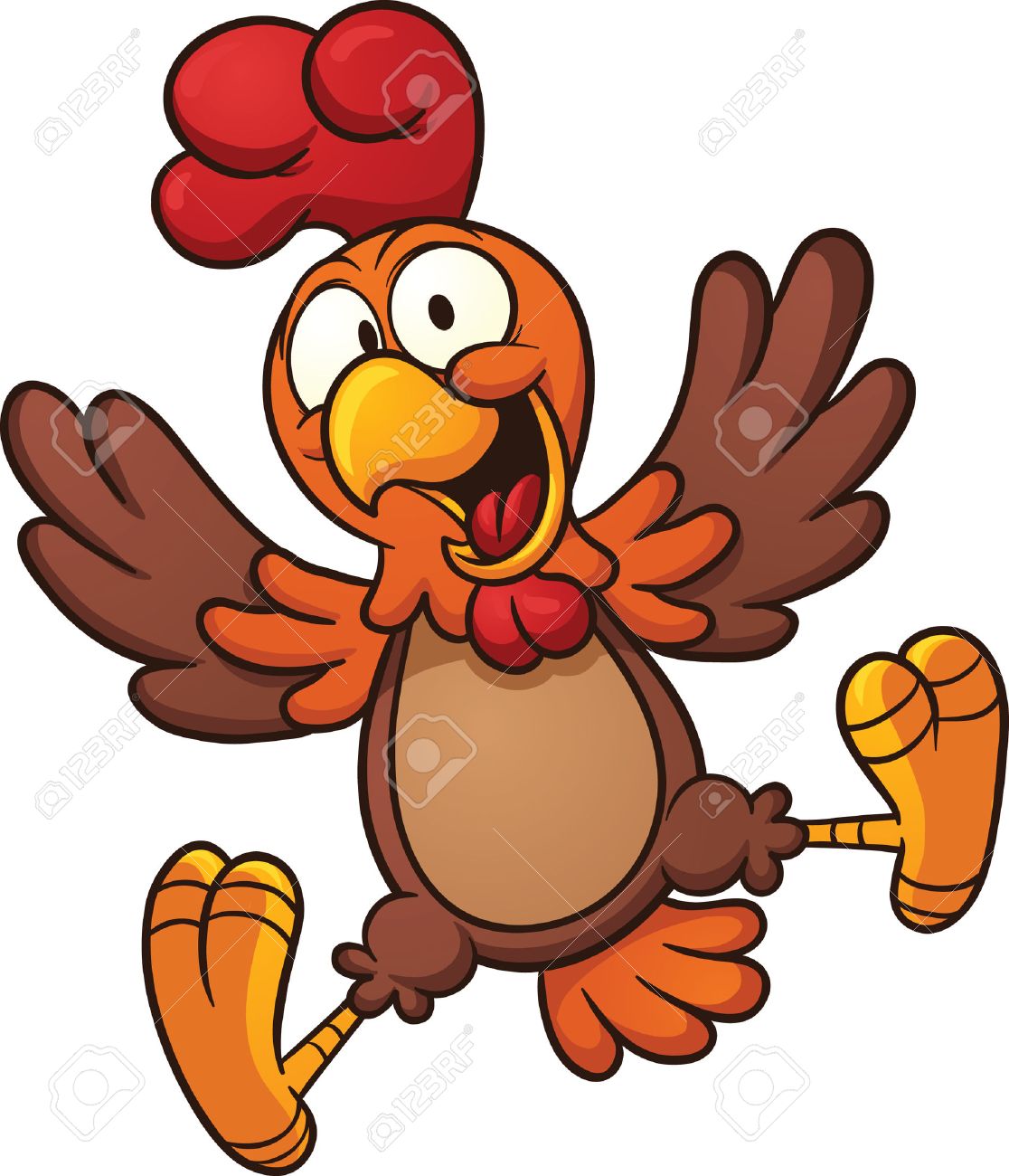 1116x1300 Happy Cartoon Chicken Vector Clip Art Illustration With Simple