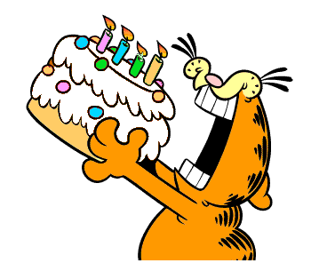 377x305 Animated Garfield Clip Art