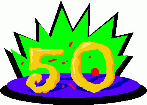 490x352 Image Of 50th Anniversary Clipart