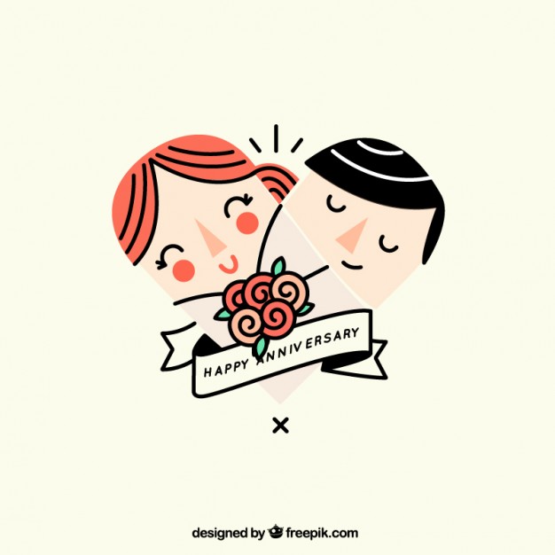 626x626 Nice Heart Happy Anniversary Vector Free Download