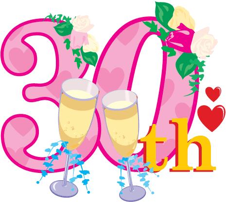 465x417 30 Year Work Anniversary Clip Art
