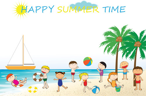 500x330 Beach Clipart Banner