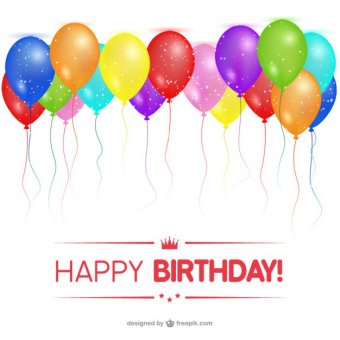 340x340 Happy Birthday Balloons Clip Art 123freevectors