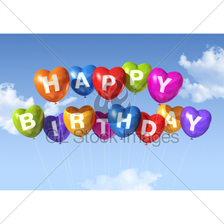 325x325 Happy Birthday Balloons Gl Stock Images