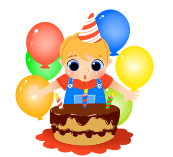 340x309 Little Boy Clipart Birthday Boy