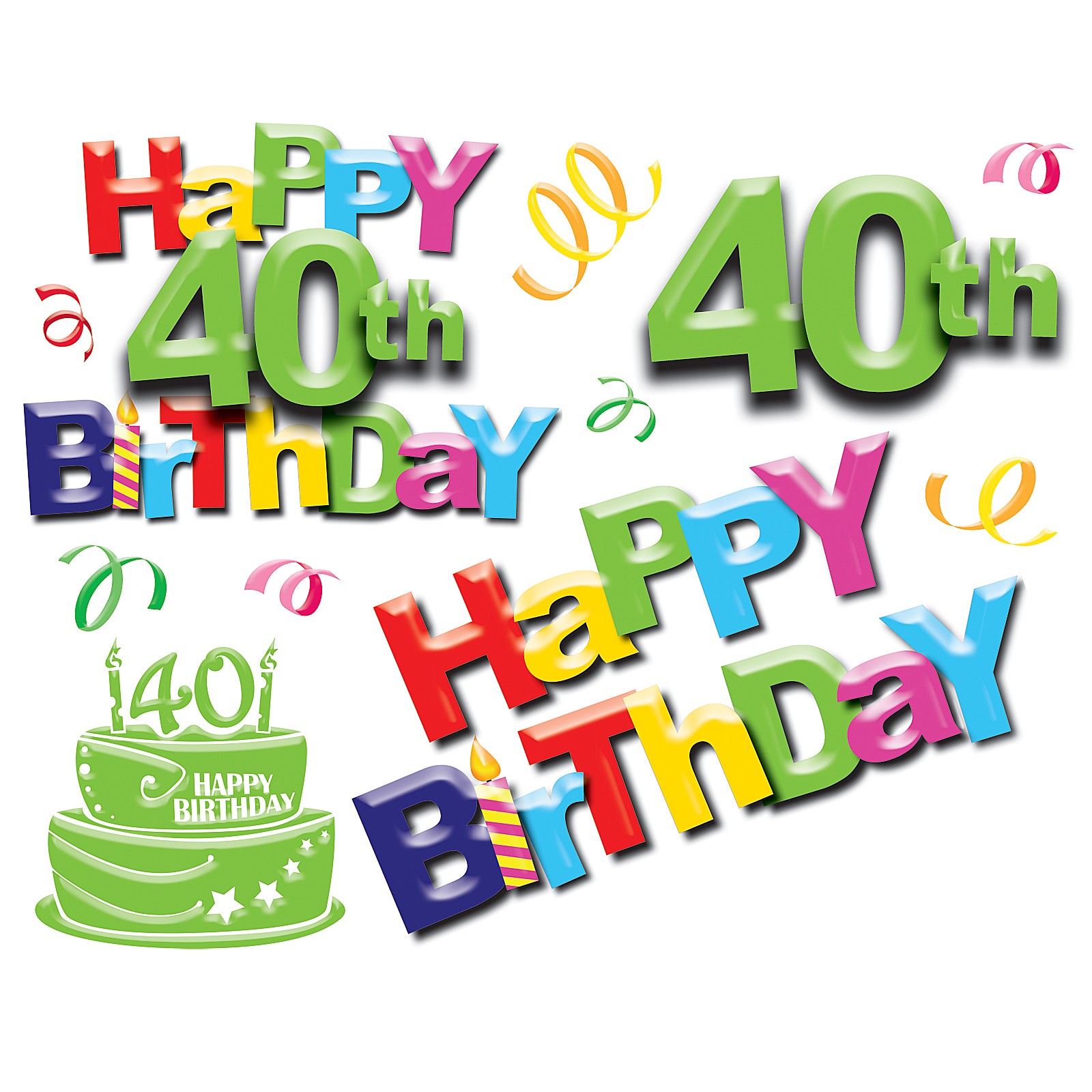 1600x1600 40 Birthday Cliparts Boy