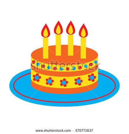 450x470 Cake Clipart 4 Candle