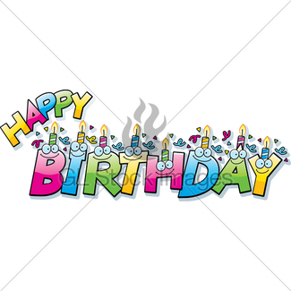 325x325 Happy Birthday Cartoon Gl Stock Images