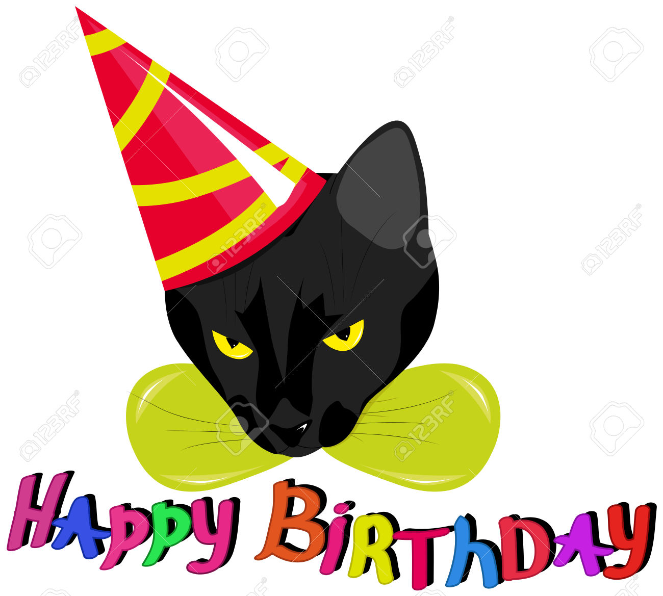 1300x1169 Black Cat Clipart Happy
