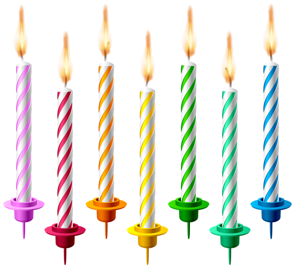 600x544 Birthday Candles Png Transparent Clip Art Image