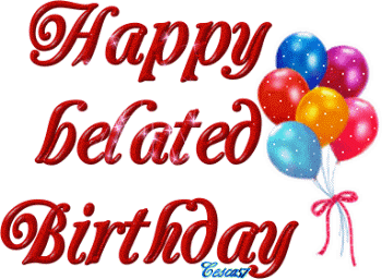 350x256 Happy Belated Birthday Clipart