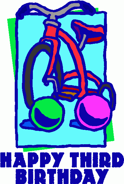 396x588 3rd Birthday Clipart