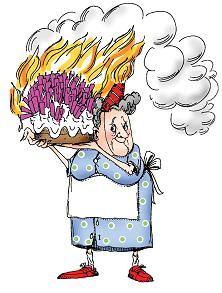 222x293 Birthday Cake Clipart Funny