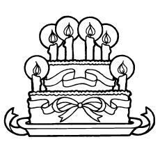 230x230 Happy Birthday Coloring Pages