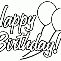 204x204 Best Images Of Happy Birthday Coloring Pages