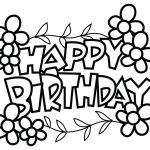 150x150 Free Birthday Coloring Pages To Print Happy Birthday Coloring