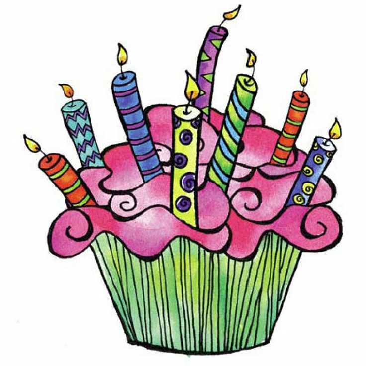 736x736 Happy Birthday Cupcake Clipart