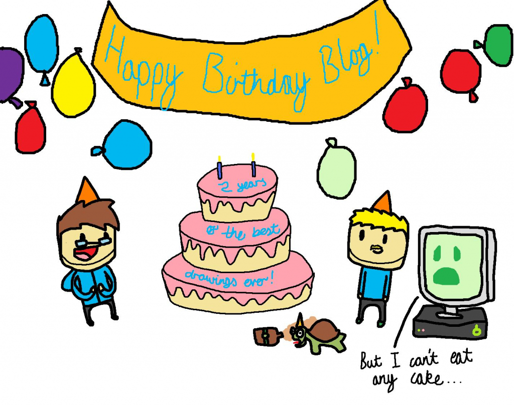 1024x808 Happy Birthday Humorous Drawings Doodles Neil Slorance