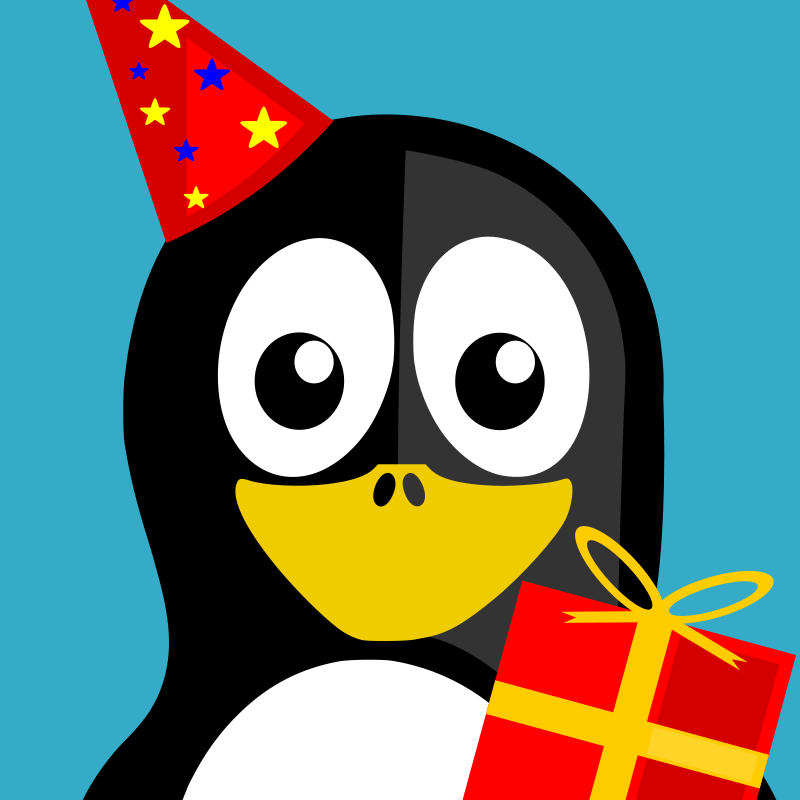 800x800 Free Clipart Happy Birthday Penguin Bartm