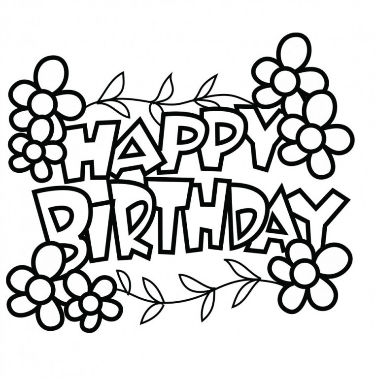 763x768 Download Happy Birthday Black And White Images Imagesgreeting