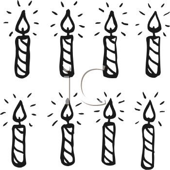 350x350 Birthday Black White Candles 26479wall.bmp Happy Birthday