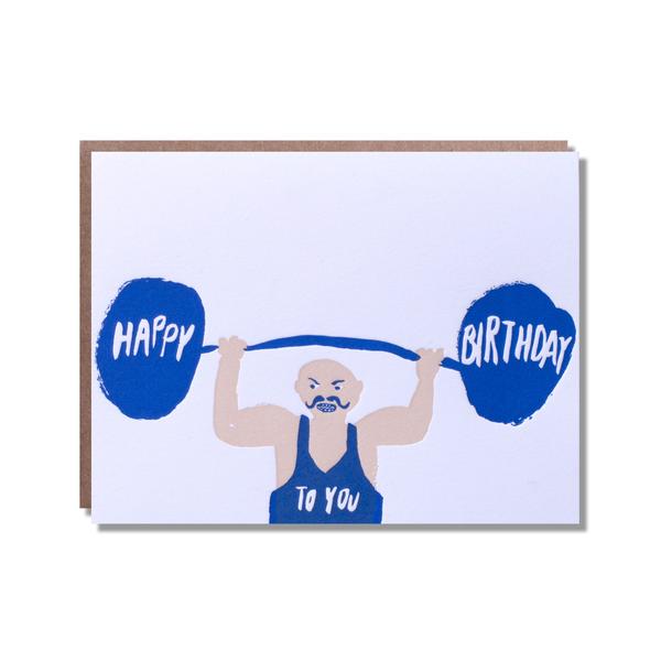 600x600 Happy Birthday Strong Man Egg Press