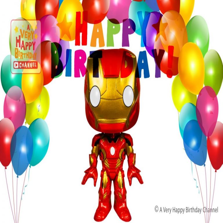 768x768 Beautiful Iron Man Sings Happy Birthday Song Greetings Marvel