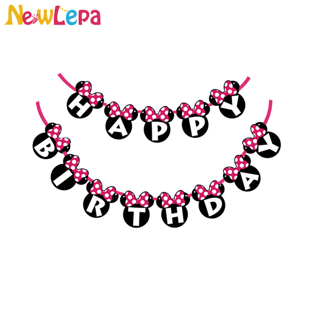 640x640 Newlepa Minnie Mouse Happy Birthday Bunting 1 Bannerag 13 Flags