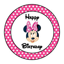 225x225 24 Personalized Minnie Mouse Happy Birthday Party Favor Labels