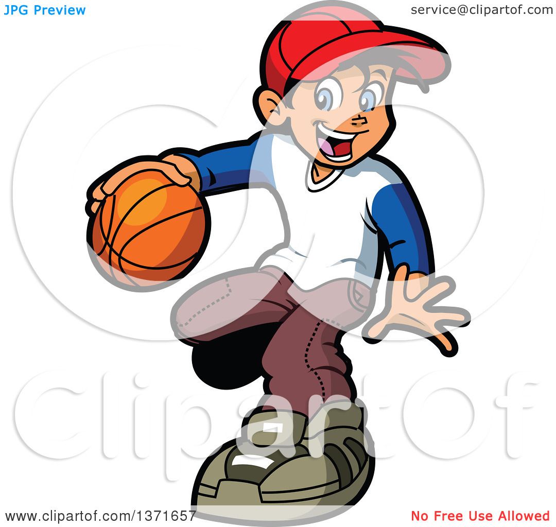 1080x1024 Clipart Of A Happy Black Boy Dribbling A Basketball