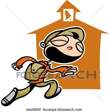 450x465 Drawings Of A Happy Boy Running Back To School Bwo0054